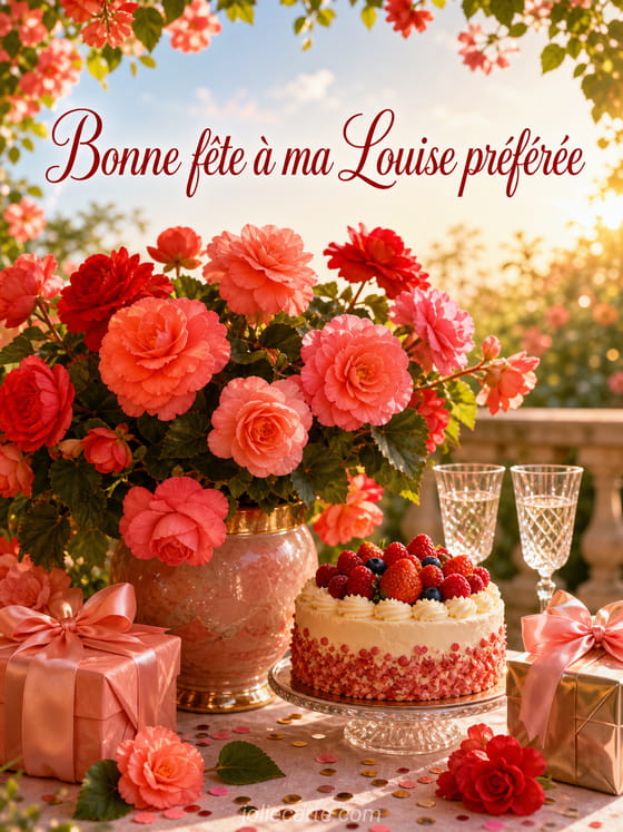 Carte bonne fĂȘte Louise