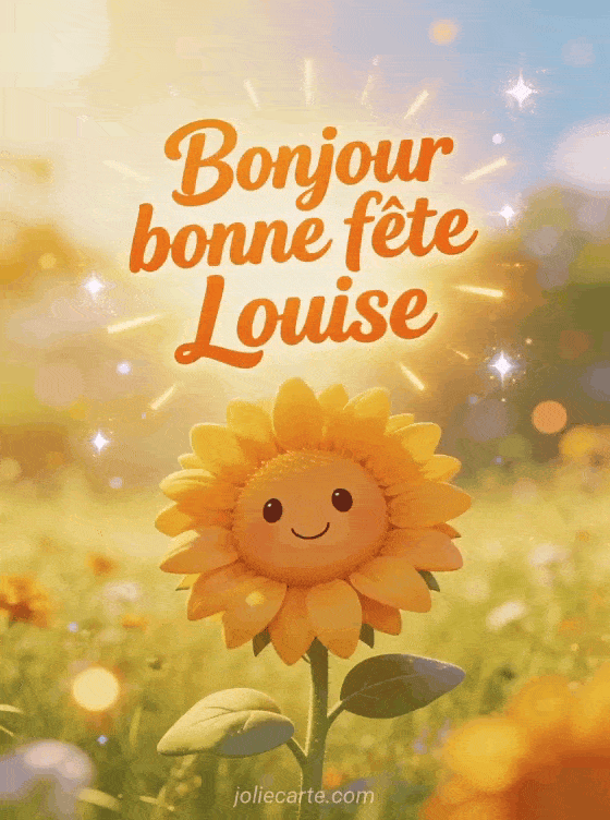 Bonne fête Louise - Louise image de bonne fete gratuite