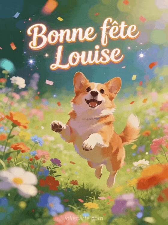 Bonne fête Louise - Louise gif bonne fete gratuit