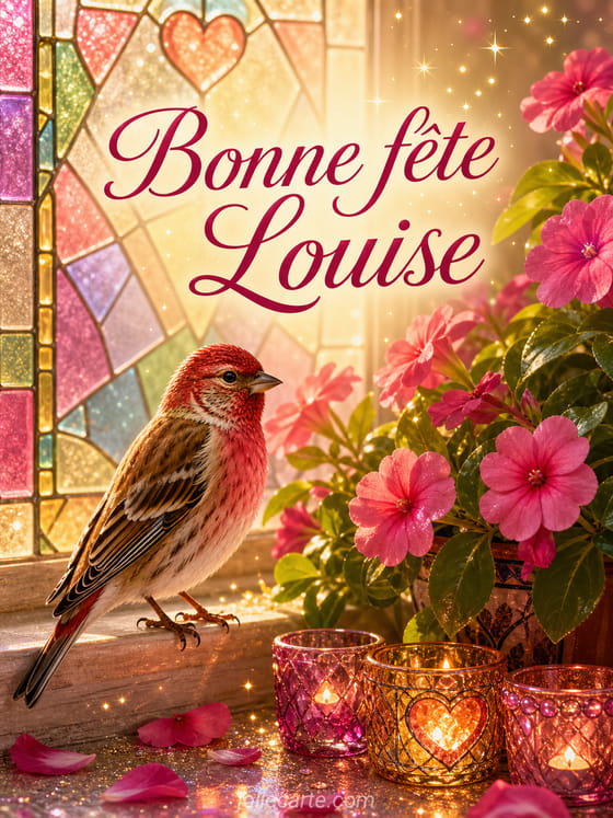 Carte bonne fête Louise