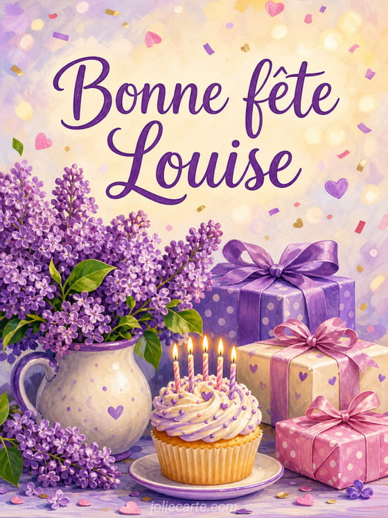 Carte bonne fête Louise