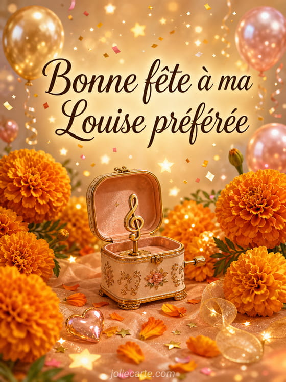 Carte bonne fête Louise