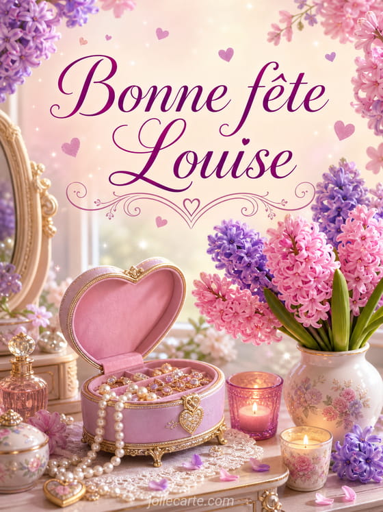 Carte bonne fête Louise