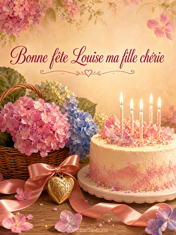 Carte bonne fête Louise