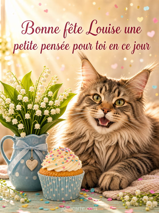 Carte bonne fête Louise