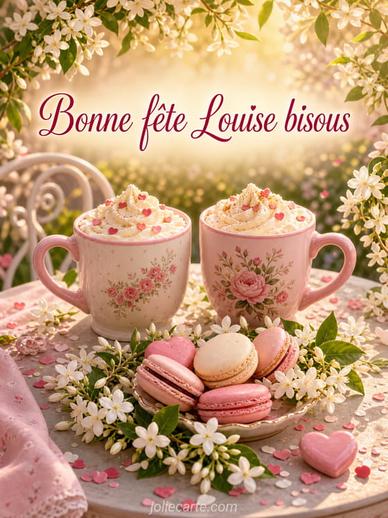 Carte bonne fête Louise