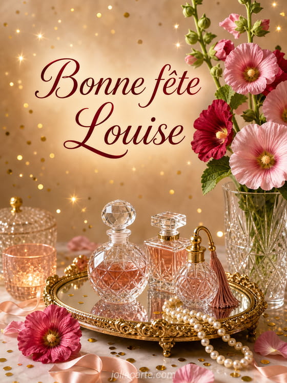Carte bonne fête Louise