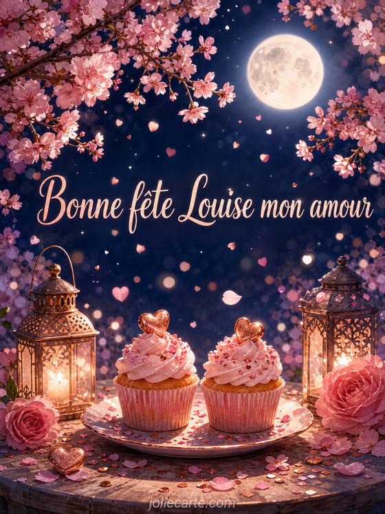 Carte bonne fête Louise