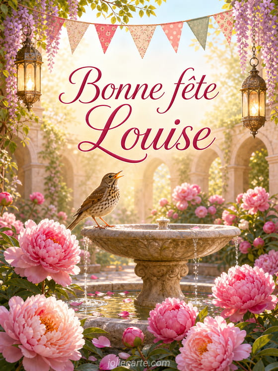 Carte bonne fête Louise