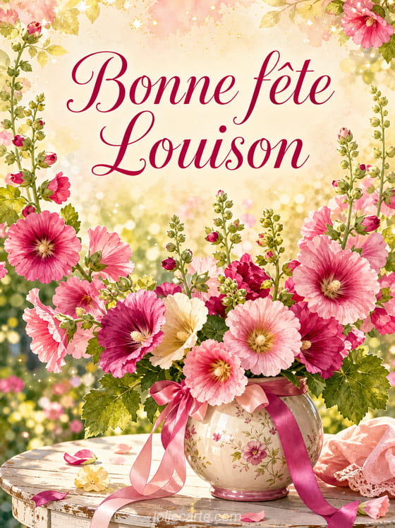 Carte bonne fĂȘte Louison