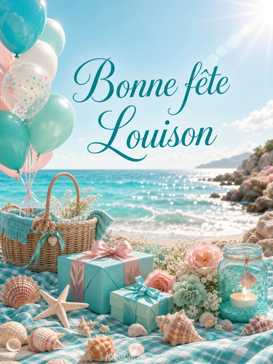 Carte bonne fĂȘte Louison