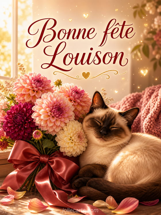 Carte bonne fĂȘte Louison