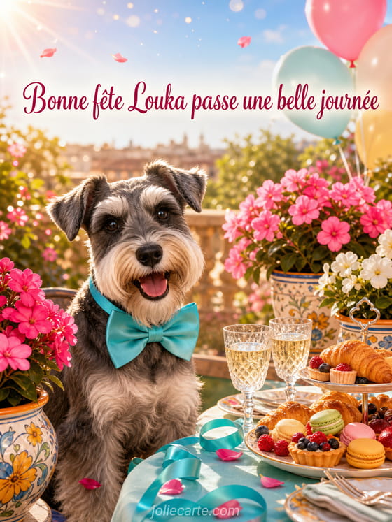 Carte bonne fĂȘte Louka