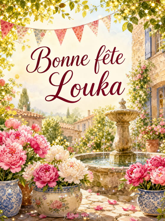 Carte bonne fĂȘte Louka