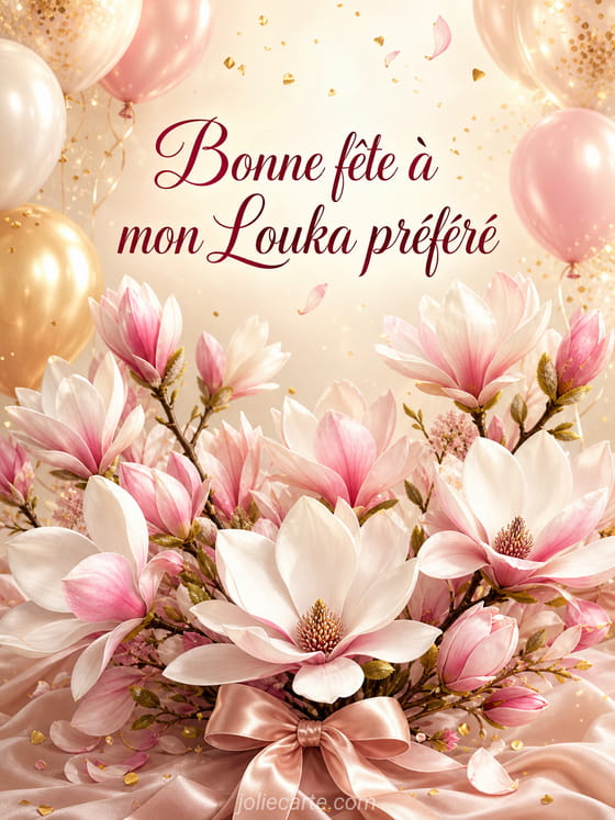 Carte bonne fĂȘte Louka