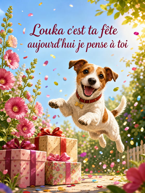Carte bonne fĂȘte Louka