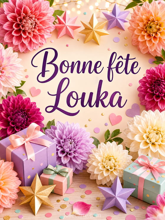 Carte bonne fĂȘte Louka