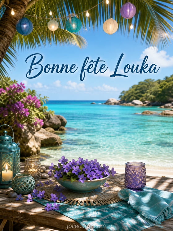 Carte bonne fĂȘte Louka