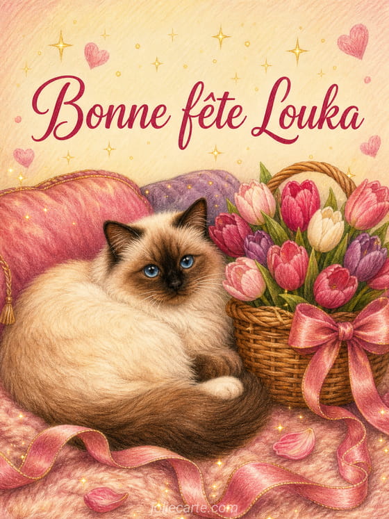 Carte bonne fĂȘte Louka