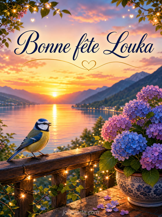 Carte bonne fĂȘte Louka