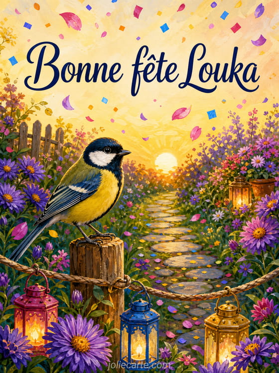 Carte bonne fĂȘte Louka