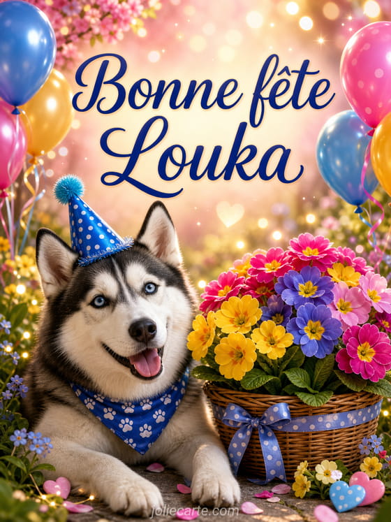 Carte bonne fĂȘte Louka