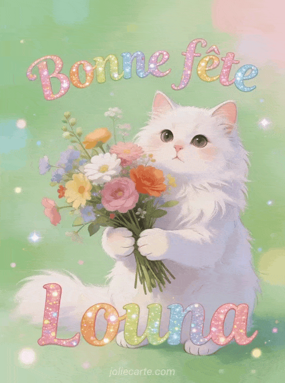 Bonne fête Louna - Louna gif bonne fete