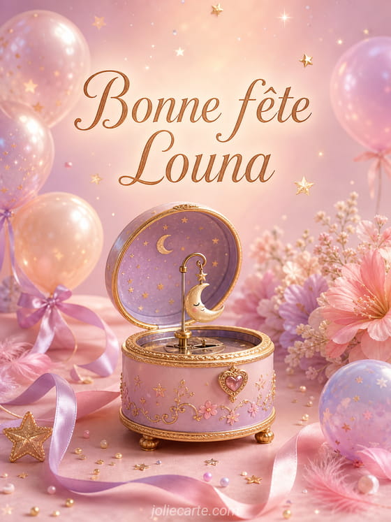 Carte bonne fête Louna