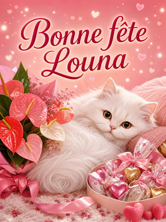 Carte bonne fête Louna