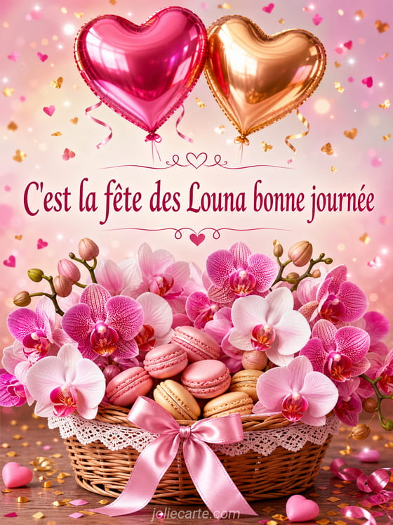Carte bonne fête Louna