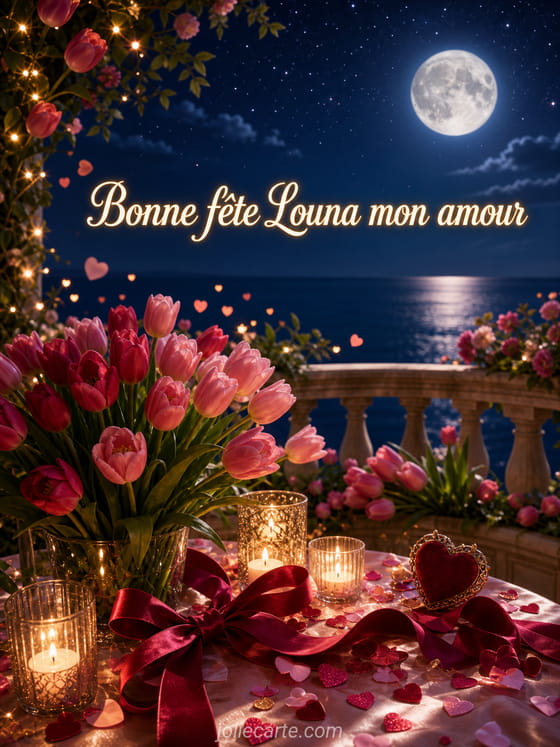 Carte bonne fête Louna