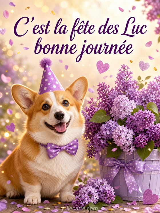 Carte bonne fĂȘte Luc