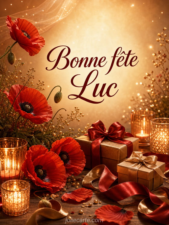 Carte bonne fĂȘte Luc
