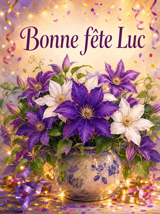 Carte bonne fĂȘte Luc