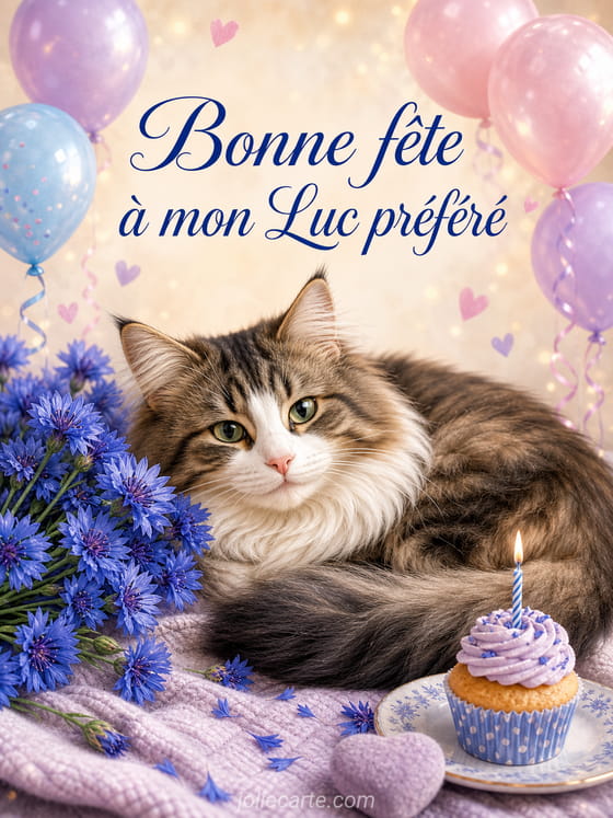 Carte bonne fĂȘte Luc