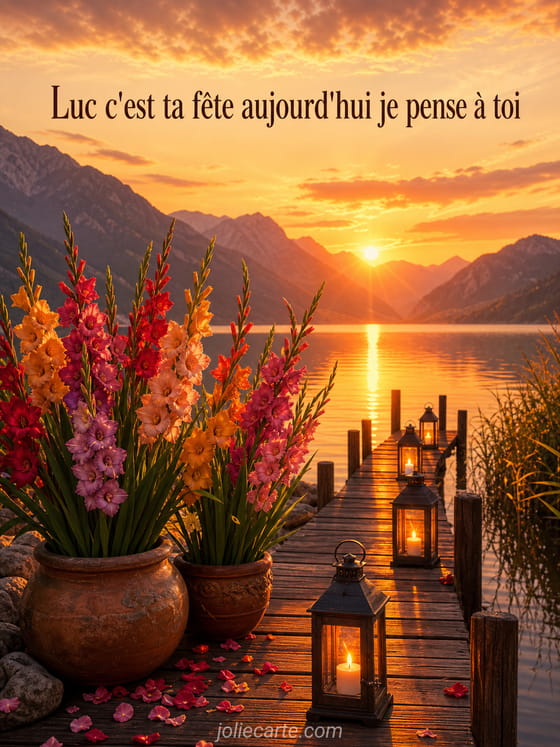 Carte bonne fĂȘte Luc