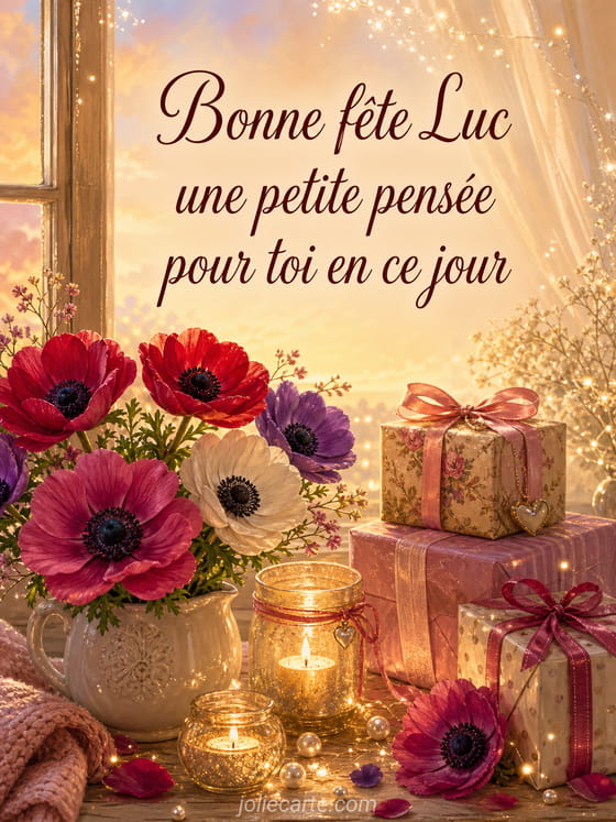 Carte bonne fĂȘte Luc