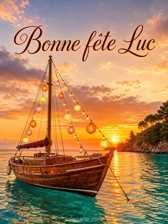 Carte bonne fĂȘte Luc