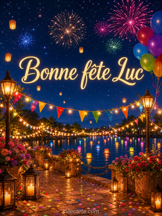 Carte bonne fĂȘte Luc