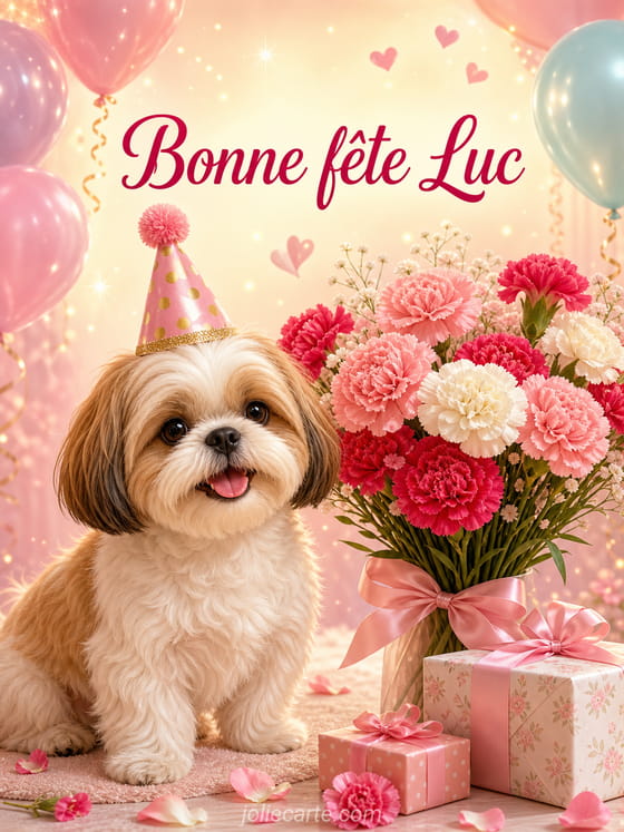 Carte bonne fĂȘte Luc
