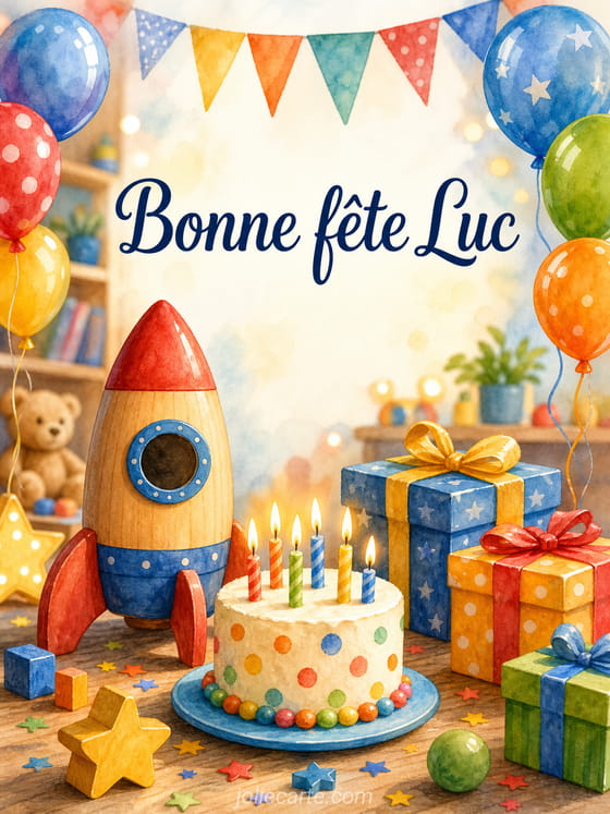 Carte bonne fĂȘte Luc
