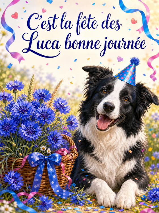 Carte bonne fĂȘte Luca