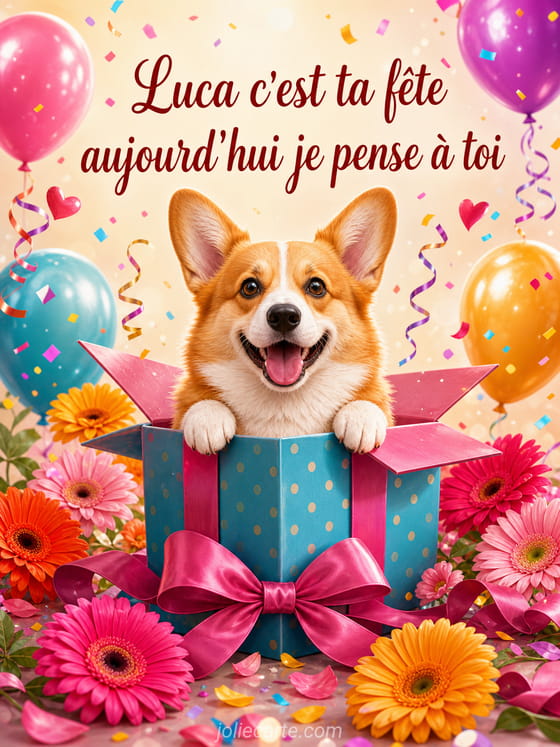 Carte bonne fĂȘte Luca