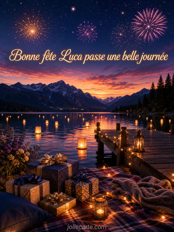 Carte bonne fĂȘte Luca