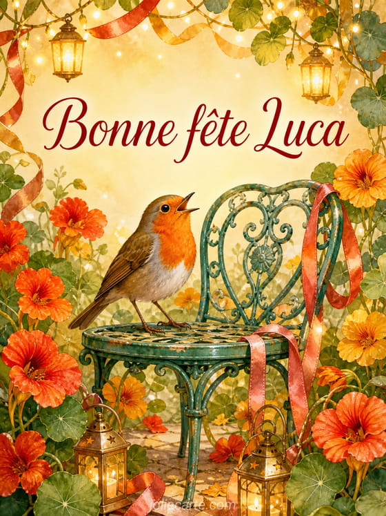 Carte bonne fĂȘte Luca