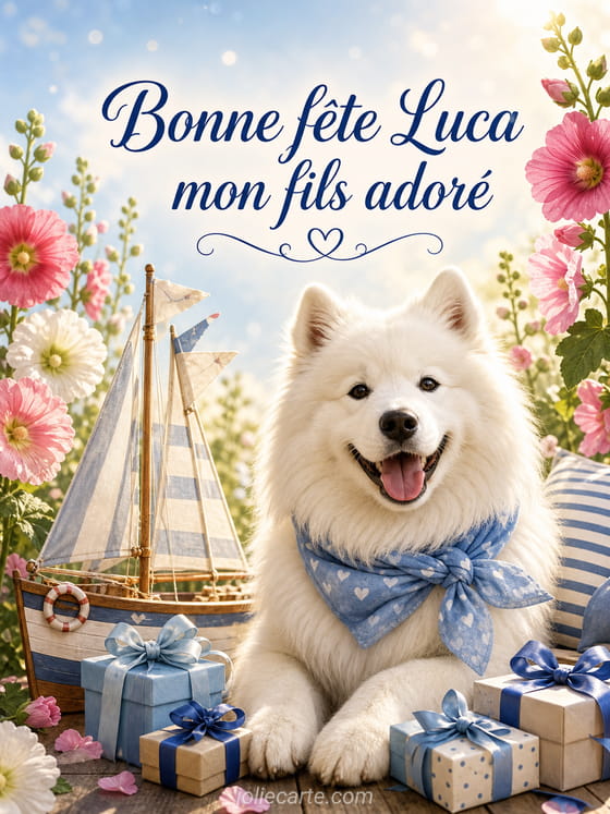 Carte bonne fĂȘte Luca