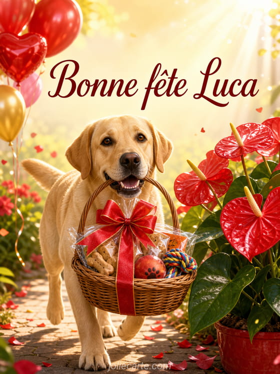 Carte bonne fĂȘte Luca