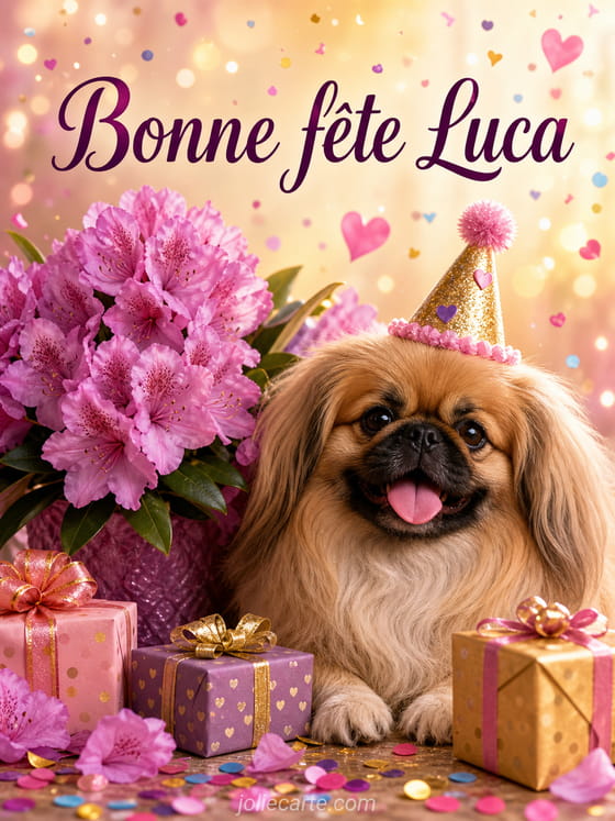 Carte bonne fĂȘte Luca