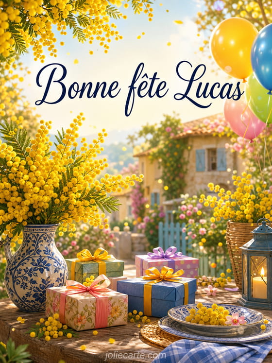 Carte bonne fĂȘte Lucas
