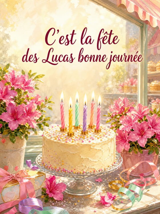 Carte bonne fĂȘte Lucas